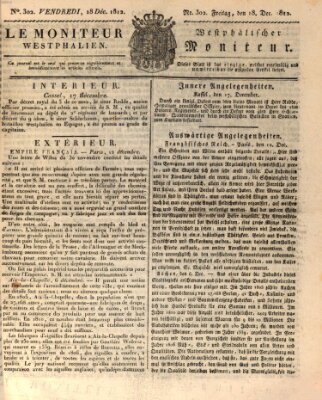 Le Moniteur westphalien = Westphälischer Moniteur (Le Moniteur westphalien) Freitag 18. Dezember 1812