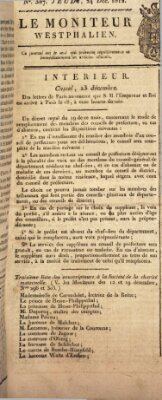 Le Moniteur westphalien = Westphälischer Moniteur (Le Moniteur westphalien) Donnerstag 24. Dezember 1812