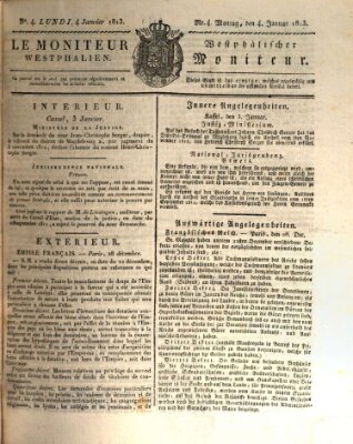 Le Moniteur westphalien = Westphälischer Moniteur (Le Moniteur westphalien) Montag 4. Januar 1813