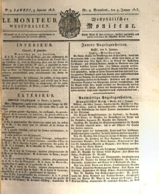 Le Moniteur westphalien = Westphälischer Moniteur (Le Moniteur westphalien) Samstag 9. Januar 1813