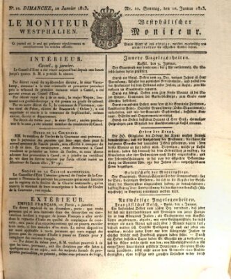 Le Moniteur westphalien = Westphälischer Moniteur (Le Moniteur westphalien) Sonntag 10. Januar 1813