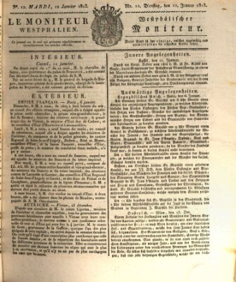 Le Moniteur westphalien = Westphälischer Moniteur (Le Moniteur westphalien) Dienstag 12. Januar 1813