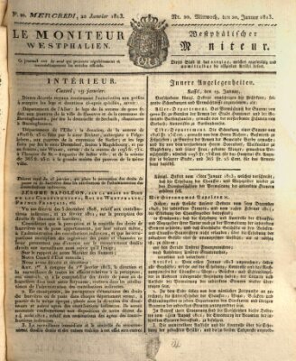 Le Moniteur westphalien = Westphälischer Moniteur (Le Moniteur westphalien) Mittwoch 20. Januar 1813