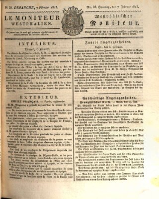 Le Moniteur westphalien = Westphälischer Moniteur (Le Moniteur westphalien) Sonntag 7. Februar 1813