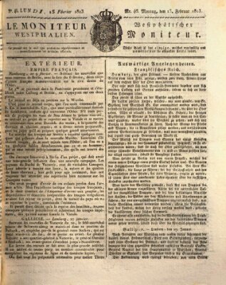 Le Moniteur westphalien = Westphälischer Moniteur (Le Moniteur westphalien) Montag 15. Februar 1813