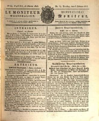 Le Moniteur westphalien = Westphälischer Moniteur (Le Moniteur westphalien) Dienstag 23. Februar 1813