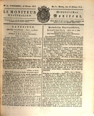 Le Moniteur westphalien = Westphälischer Moniteur (Le Moniteur westphalien) Freitag 26. Februar 1813