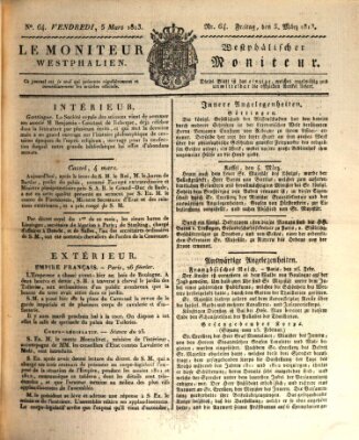 Le Moniteur westphalien = Westphälischer Moniteur (Le Moniteur westphalien) Freitag 5. März 1813