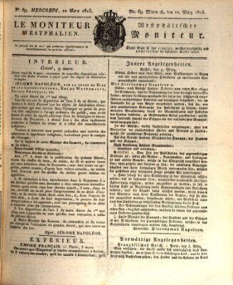 Le Moniteur westphalien = Westphälischer Moniteur (Le Moniteur westphalien) Mittwoch 10. März 1813