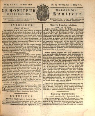 Le Moniteur westphalien = Westphälischer Moniteur (Le Moniteur westphalien) Montag 15. März 1813