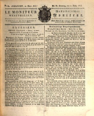 Le Moniteur westphalien = Westphälischer Moniteur (Le Moniteur westphalien) Sonntag 21. März 1813