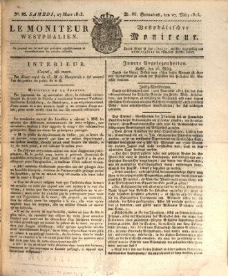 Le Moniteur westphalien = Westphälischer Moniteur (Le Moniteur westphalien) Samstag 27. März 1813