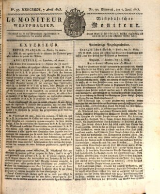 Le Moniteur westphalien = Westphälischer Moniteur (Le Moniteur westphalien) Mittwoch 7. April 1813