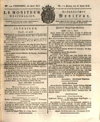 Le Moniteur westphalien = Westphälischer Moniteur (Le Moniteur westphalien) Freitag 23. April 1813