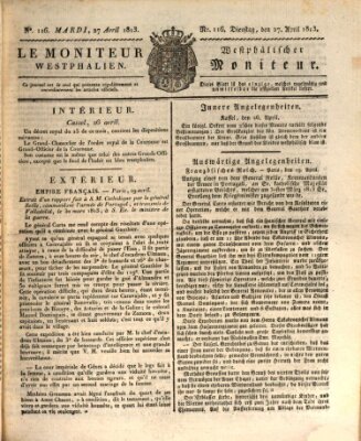 Le Moniteur westphalien = Westphälischer Moniteur (Le Moniteur westphalien) Dienstag 27. April 1813