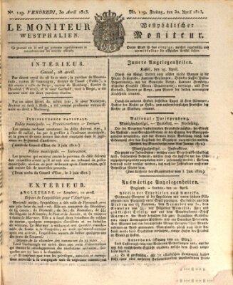 Le Moniteur westphalien = Westphälischer Moniteur (Le Moniteur westphalien) Freitag 30. April 1813