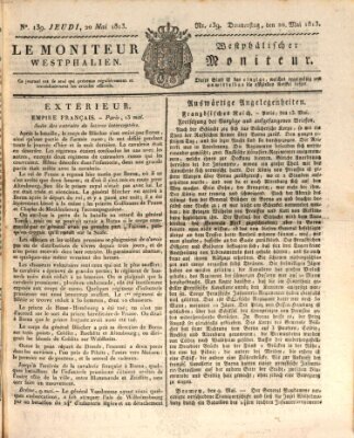 Le Moniteur westphalien = Westphälischer Moniteur (Le Moniteur westphalien) Donnerstag 20. Mai 1813