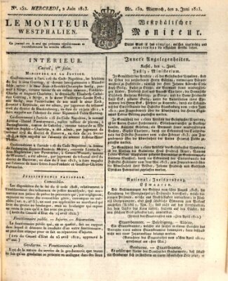 Le Moniteur westphalien = Westphälischer Moniteur (Le Moniteur westphalien) Mittwoch 2. Juni 1813