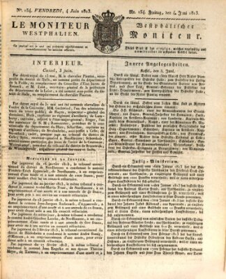 Le Moniteur westphalien = Westphälischer Moniteur (Le Moniteur westphalien) Freitag 4. Juni 1813