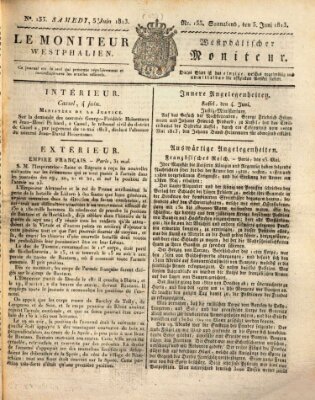 Le Moniteur westphalien = Westphälischer Moniteur (Le Moniteur westphalien) Samstag 5. Juni 1813