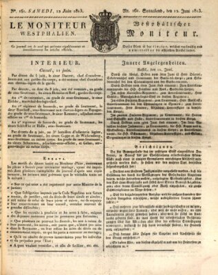 Le Moniteur westphalien = Westphälischer Moniteur (Le Moniteur westphalien) Samstag 12. Juni 1813