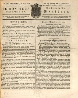 Le Moniteur westphalien = Westphälischer Moniteur (Le Moniteur westphalien) Freitag 18. Juni 1813