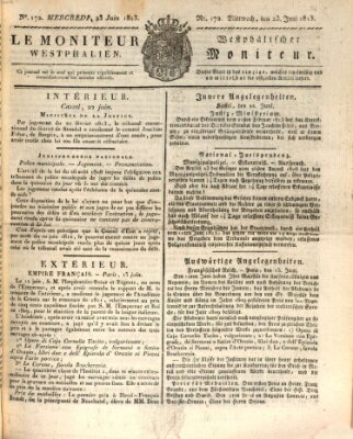 Le Moniteur westphalien = Westphälischer Moniteur (Le Moniteur westphalien) Mittwoch 23. Juni 1813