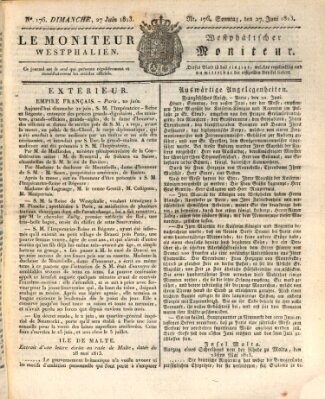 Le Moniteur westphalien = Westphälischer Moniteur (Le Moniteur westphalien) Sonntag 27. Juni 1813