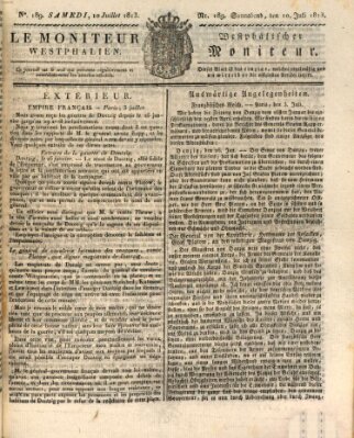 Le Moniteur westphalien = Westphälischer Moniteur (Le Moniteur westphalien) Samstag 10. Juli 1813