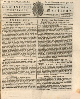 Le Moniteur westphalien = Westphälischer Moniteur (Le Moniteur westphalien) Donnerstag 15. Juli 1813