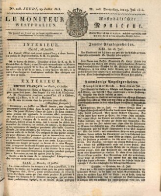 Le Moniteur westphalien = Westphälischer Moniteur (Le Moniteur westphalien) Donnerstag 29. Juli 1813