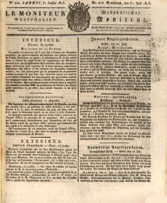 Le Moniteur westphalien = Westphälischer Moniteur (Le Moniteur westphalien) Samstag 31. Juli 1813