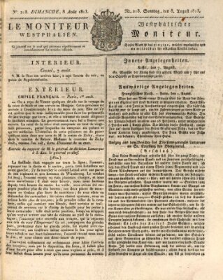 Le Moniteur westphalien = Westphälischer Moniteur (Le Moniteur westphalien) Sonntag 8. August 1813