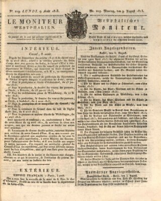 Le Moniteur westphalien = Westphälischer Moniteur (Le Moniteur westphalien) Montag 9. August 1813