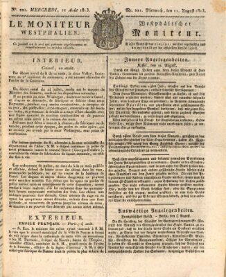 Le Moniteur westphalien = Westphälischer Moniteur (Le Moniteur westphalien) Mittwoch 11. August 1813