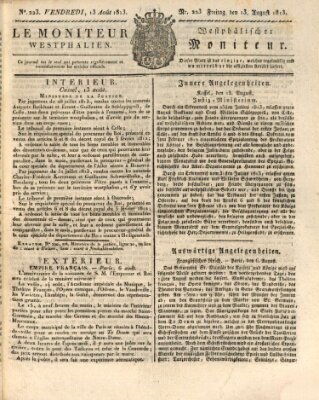 Le Moniteur westphalien = Westphälischer Moniteur (Le Moniteur westphalien) Freitag 13. August 1813