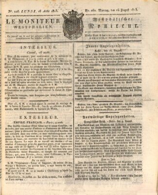 Le Moniteur westphalien = Westphälischer Moniteur (Le Moniteur westphalien) Montag 16. August 1813