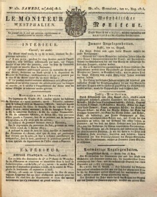 Le Moniteur westphalien = Westphälischer Moniteur (Le Moniteur westphalien) Samstag 21. August 1813