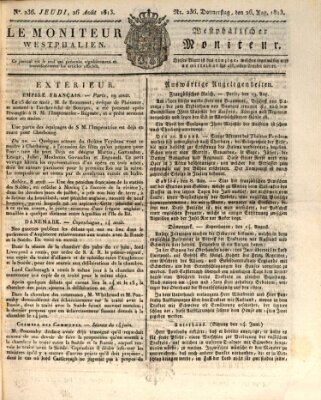 Le Moniteur westphalien = Westphälischer Moniteur (Le Moniteur westphalien) Donnerstag 26. August 1813