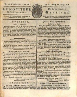 Le Moniteur westphalien = Westphälischer Moniteur (Le Moniteur westphalien) Freitag 3. September 1813