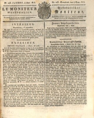 Le Moniteur westphalien = Westphälischer Moniteur (Le Moniteur westphalien) Samstag 4. September 1813