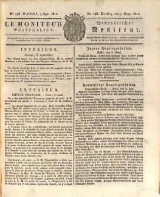 Le Moniteur westphalien = Westphälischer Moniteur (Le Moniteur westphalien) Dienstag 7. September 1813