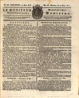 Le Moniteur westphalien = Westphälischer Moniteur (Le Moniteur westphalien) Sonntag 12. September 1813