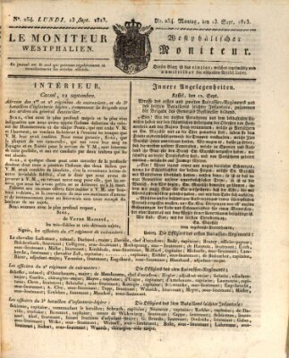 Le Moniteur westphalien = Westphälischer Moniteur (Le Moniteur westphalien) Montag 13. September 1813