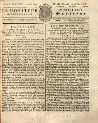 Le Moniteur westphalien = Westphälischer Moniteur (Le Moniteur westphalien) Mittwoch 15. September 1813