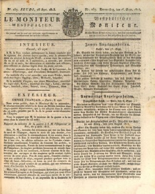 Le Moniteur westphalien = Westphälischer Moniteur (Le Moniteur westphalien) Donnerstag 16. September 1813