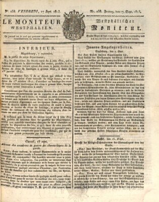 Le Moniteur westphalien = Westphälischer Moniteur (Le Moniteur westphalien) Freitag 17. September 1813