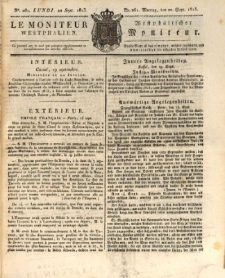 Le Moniteur westphalien = Westphälischer Moniteur (Le Moniteur westphalien) Montag 20. September 1813