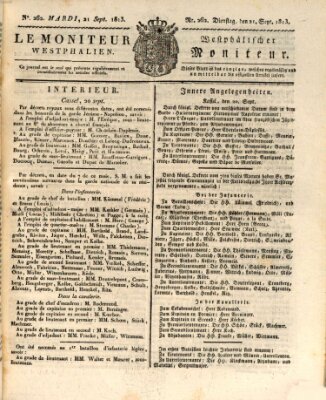 Le Moniteur westphalien = Westphälischer Moniteur (Le Moniteur westphalien) Dienstag 21. September 1813