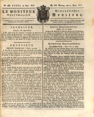 Le Moniteur westphalien = Westphälischer Moniteur (Le Moniteur westphalien) Montag 27. September 1813